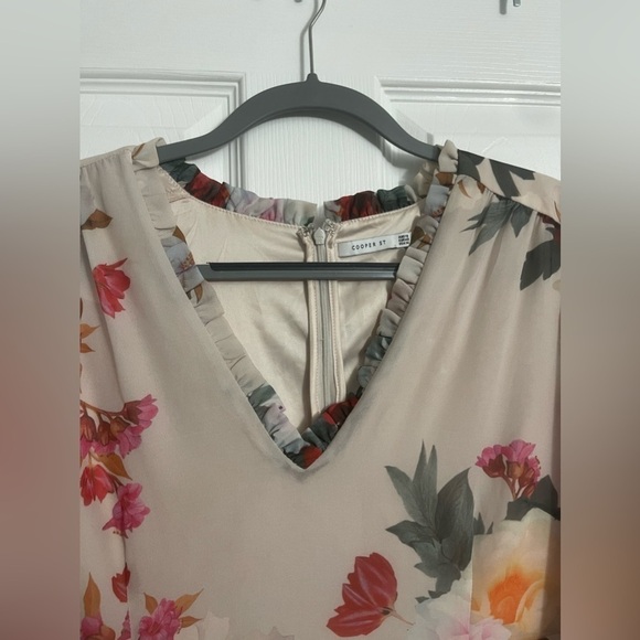 Cooper St Multicolor Floral Dress Ruffled - Picture 4 of 8